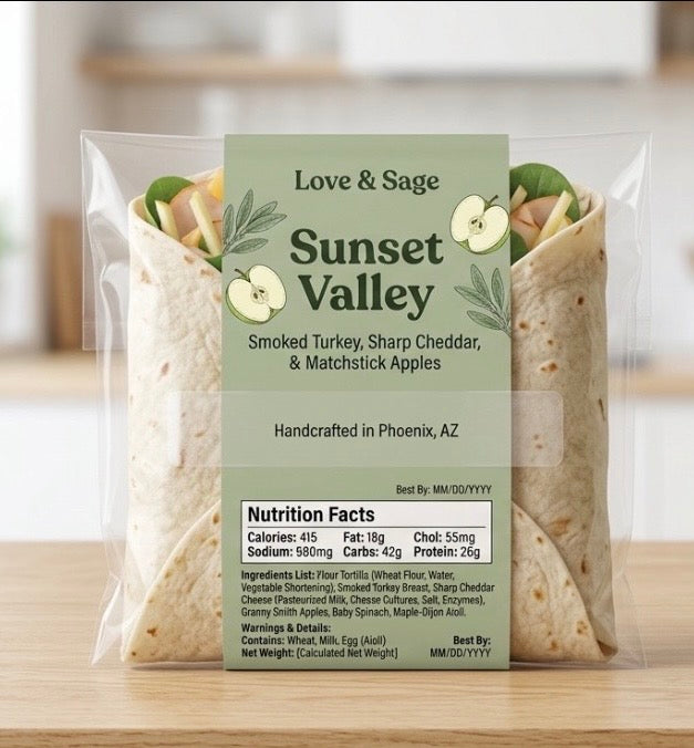 Sunset Valley Turkey Apple Wrap