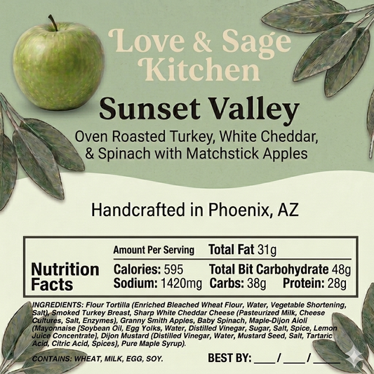 Sunset Valley Turkey Apple Wrap